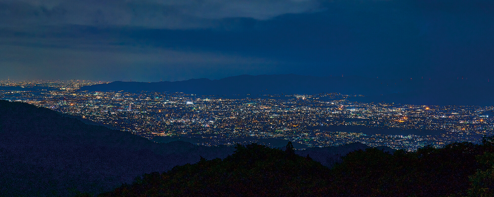 登仙台（京都方面の夜景）