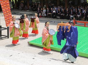 「時の記念日」に行われる漏刻祭