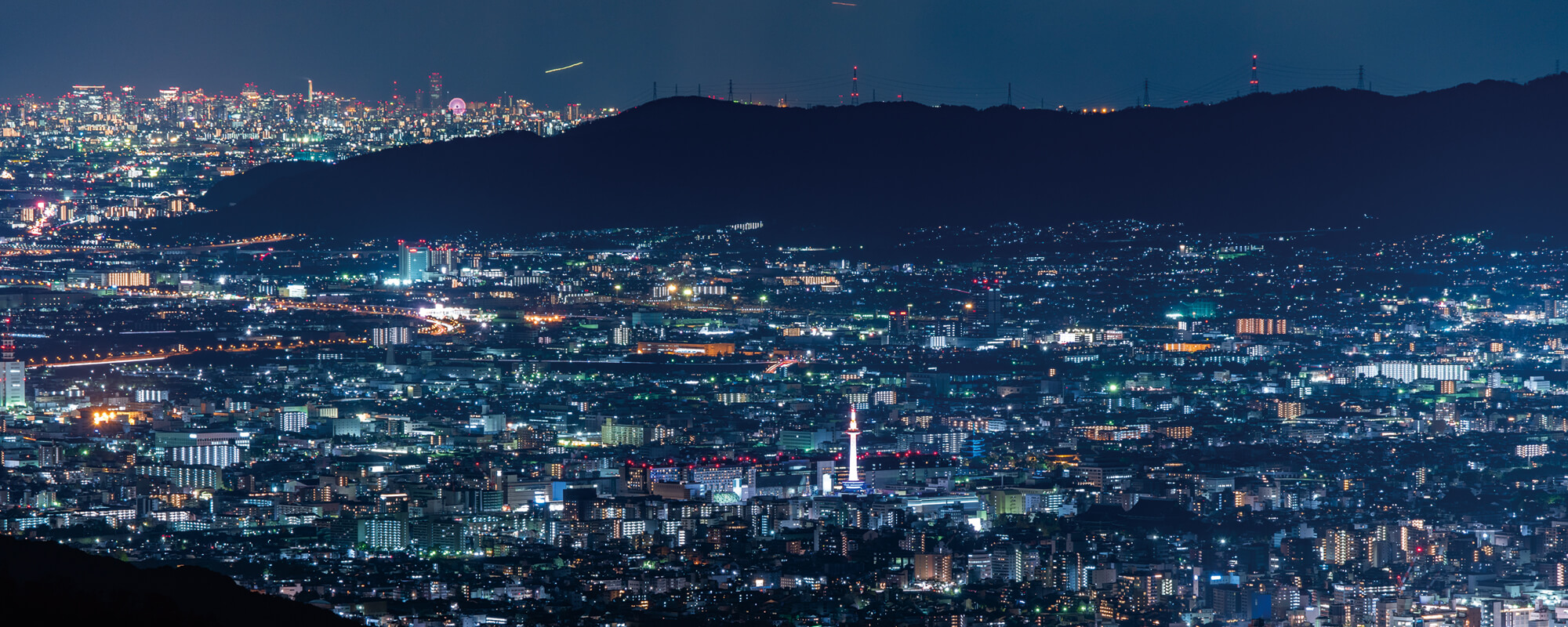 登仙台（京都方面の夜景）