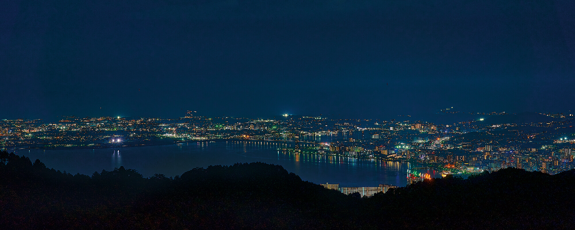 登仙台（大津方面の夜景）