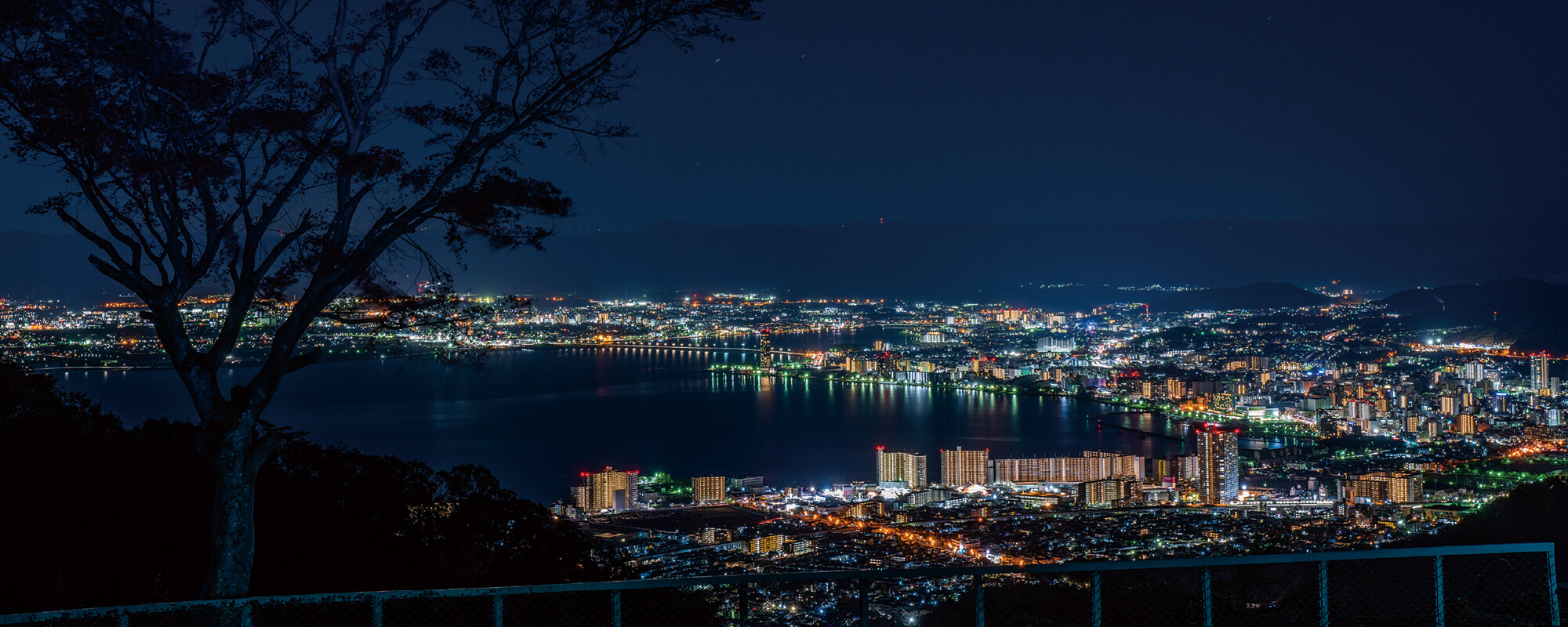 夢見が丘展望台（大津方面の夜景）