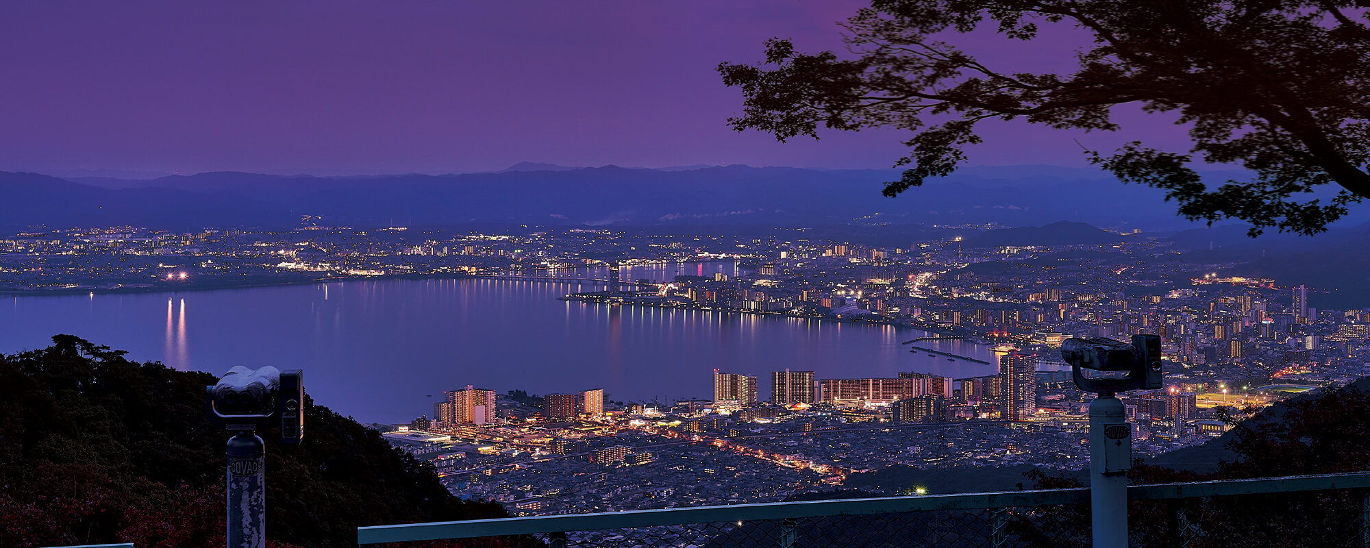 夢見が丘展望台（大津方面の夜景）